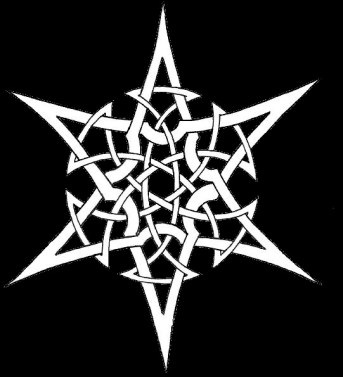 A six-pointed star woven through a circle