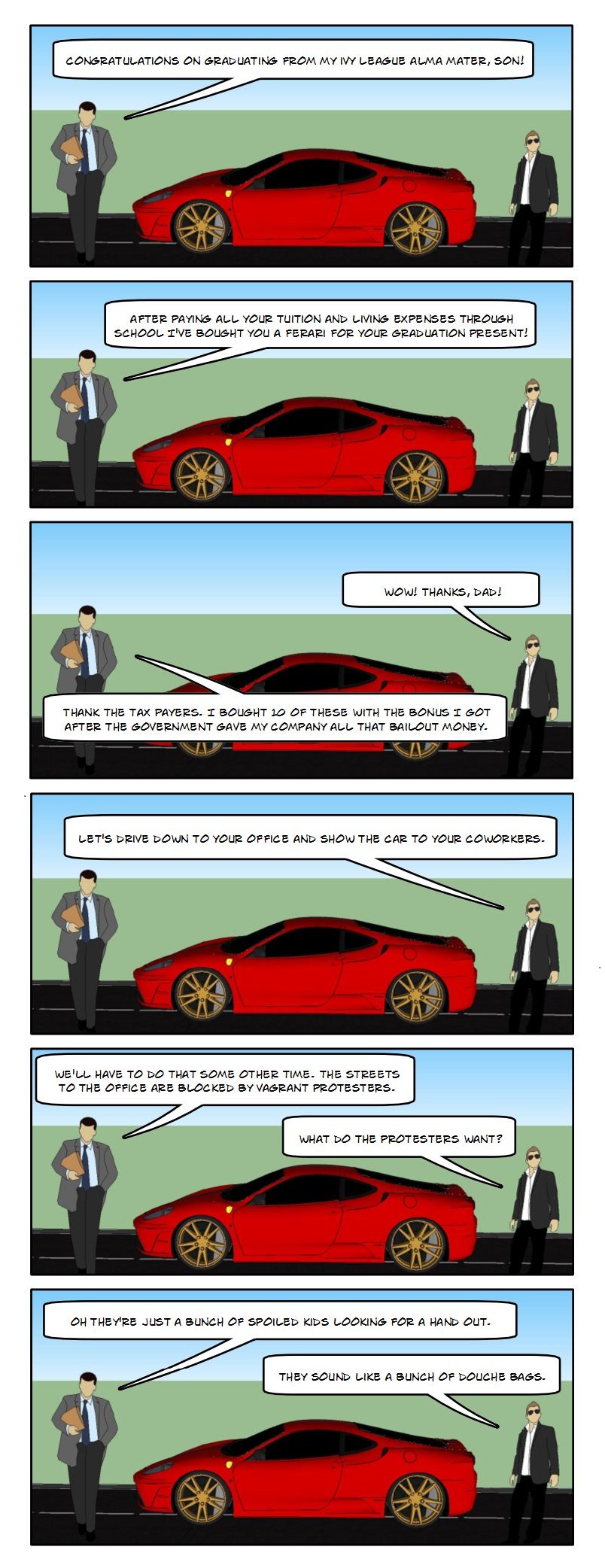 (Comic) How Government Hand-Outs Work